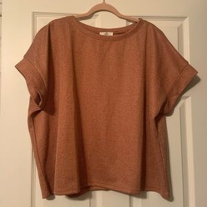 Cute button up back top